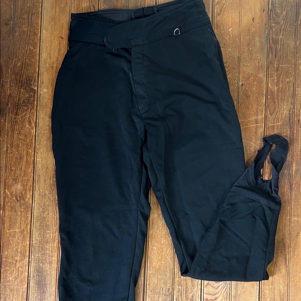 Women’s vintage 80s stretch ski black Pants size 8